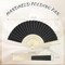 40 Pcs Folding Hand Fans Bulk – Black & White Bamboo Silk Handheld Fans, Portable Cooling Fans for Wedding, Bridal Shower, Baby Shower, Dance, Summer Beach Party & DIY Craft Decorations